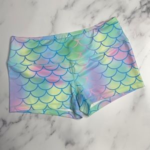 Feed Me Fight Me Mermaid Shorts Medium